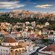 The city of Athens surrounding the hilltop Acropolis